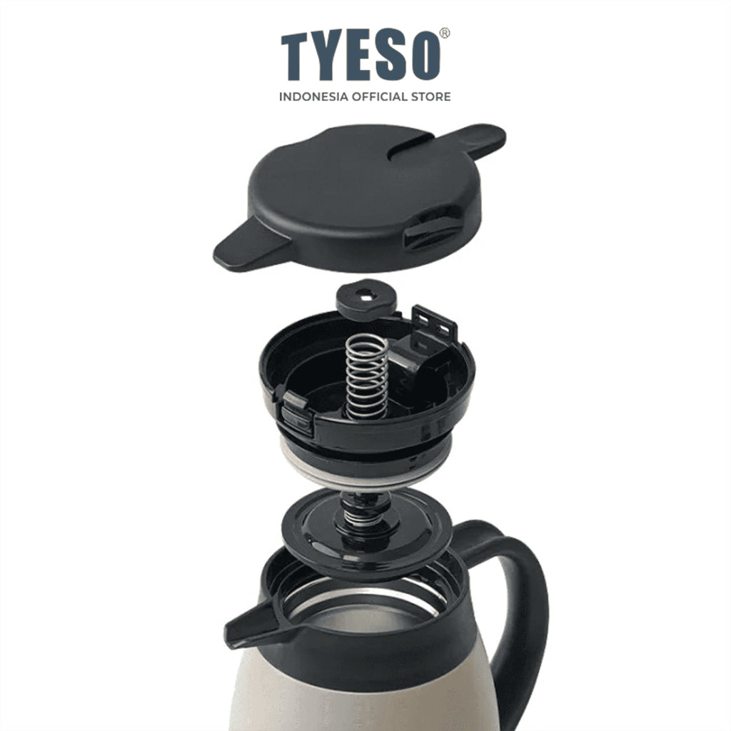Tyeso TS-0102502 Haven home Vacuum Insulated Pot 1500ml Stainless Steel BPA FREE 51 Oz