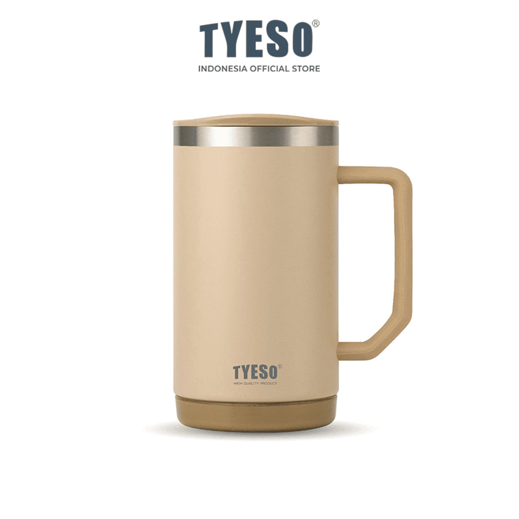 Tyeso CASK 710ml 2.0 Mug Kantor Stainless Steel Vacuum Insulated TS-02702 Tumbler Gagang Anti Panas