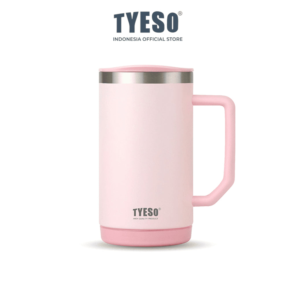 Tyeso CASK 710ml 2.0 Mug Kantor Stainless Steel Vacuum Insulated TS-02702 Tumbler Gagang Anti Panas