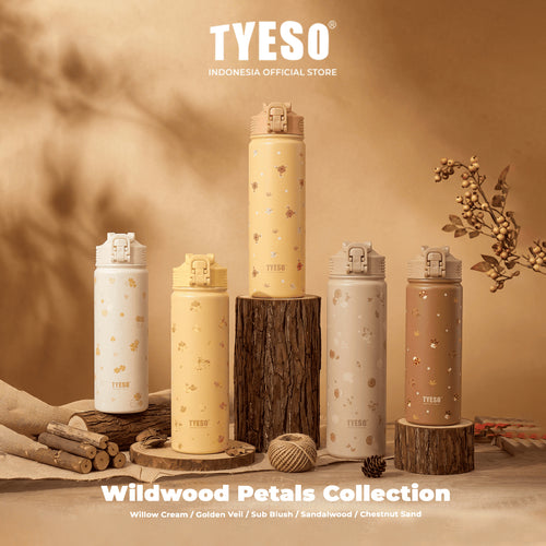 TYESO Botol Minum Wander 750ml 25oz TS -8771C Wildwood Petals - Stainless Steel 304 Double Wall Vacuum Leakproof BPA Free