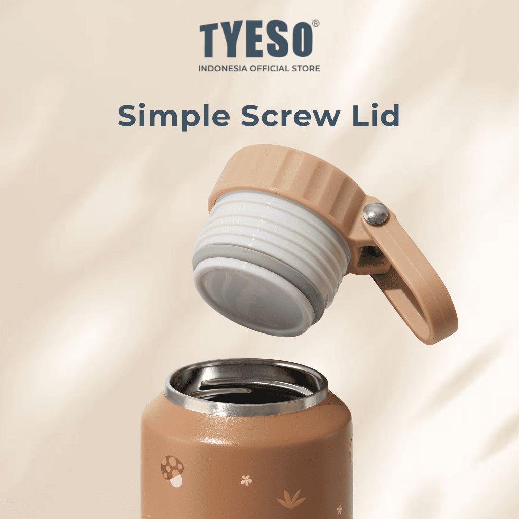 TYESO Botol Minum Mesa 710ml 24oz TS-8756C Wildwood Petals - Stainless Steel 304 Double Wall Vacuum Leakproof BPA Free