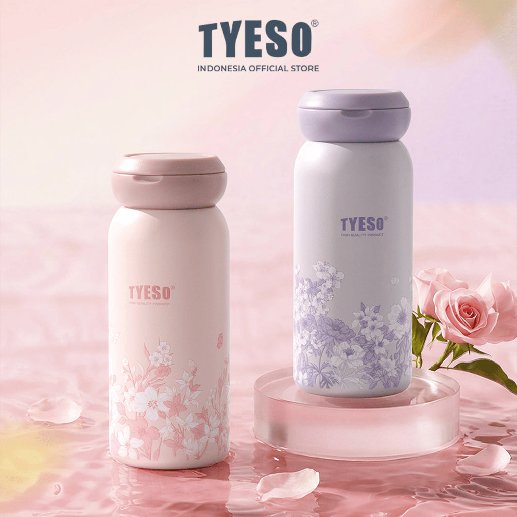 Tyeso Tumbler Mini 280ml Orbit Loop TS-01-02807 Botol Minum Stainless Steel Anti Bocor Tahan Panas Dingin Handle Lipat BPA Free