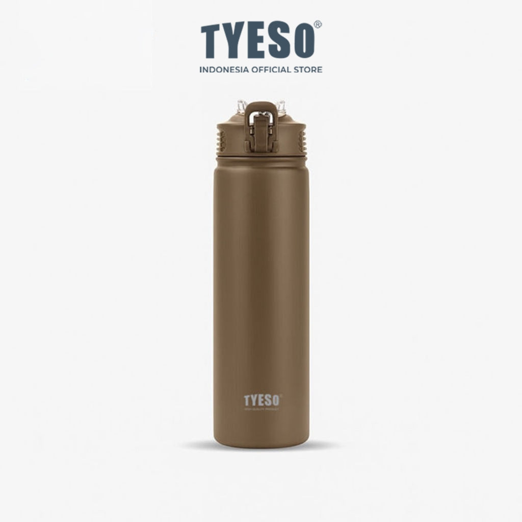 Tyeso Tumbler Botol Minum 600ml TS-01060 Stainless Steel Anti Tumpah Double Vacuum Insulated Sports