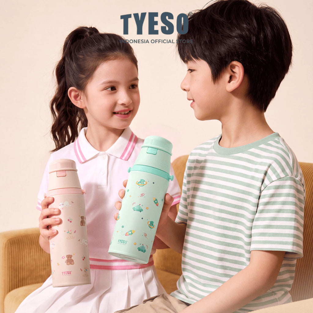 Tyeso TS-01-02805 Wonderland Vacum Insulated Kidz Bottle 600ml Stainless Steel BPA FREE 20 Oz