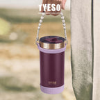 Tyeso Tumbler 550mL Leak Proof TS-01-01020 Plump Gold Silicone Handle Coffee Cup Portable BPA FREE FREE 18 Oz