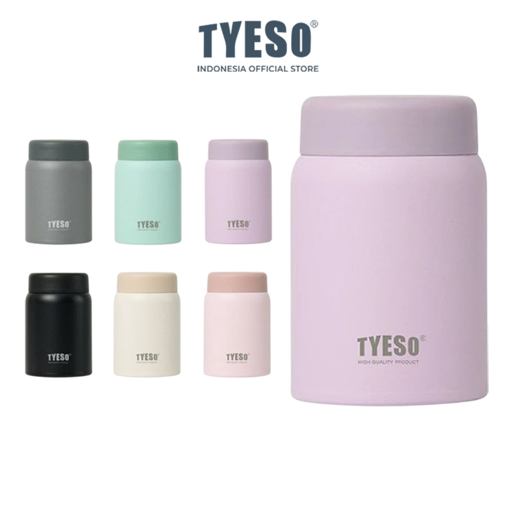 [Stainless Steel 316] Tyeso Wadah Bekal Makan Premium Anti Tumpah 280ml SUS316 TS-01042 Tahan Panas Dingin Kotak Makan Anak Kantor Estetik