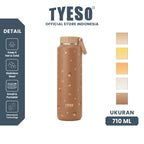 TYESO Botol Minum Mesa 710ml 24oz TS-8756C Wildwood Petals - Stainless Steel 304 Double Wall Vacuum Leakproof BPA Free