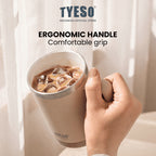 Tyeso CASK 530ml 2.0 Mug Kantor Stainless Steel Vacuum Insulated TS-02701 Tumbler Gagang Anti Panas