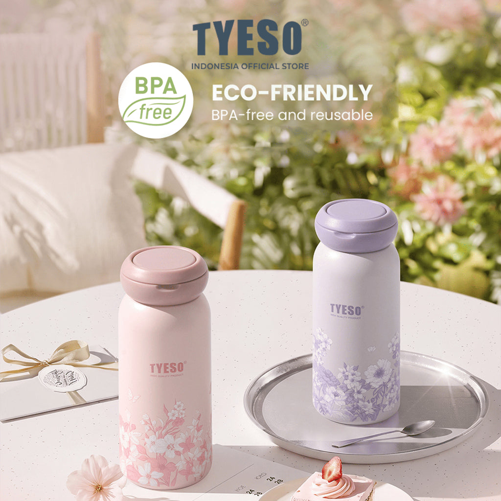 Tyeso Tumbler Mini 280ml Orbit Loop TS-01-02807 Botol Minum Stainless Steel Anti Bocor Tahan Panas Dingin Handle Lipat BPA Free