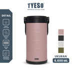 [ NEW PRODUCT ] Tyeso Cooler Bucket Portable 6.6 Liter Stainless Steel With Handle TS-01037 BPA FREE