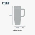 [ NEW PRODUCT ]Tyeso Aura Gradient Tumbler Handle Portable Stainless Coffee cup 1200 mL TS-01062 Thermos Cup Vacuum Insulated