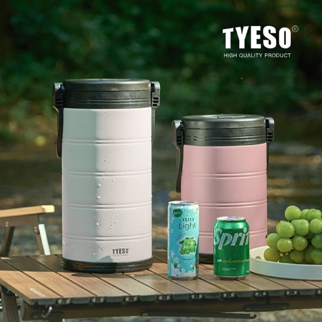 [ NEW PRODUCT ] Tyeso Cooler Bucket Portable 5 Liter Stainless Steel With Handle TS-01036 BPA FREE