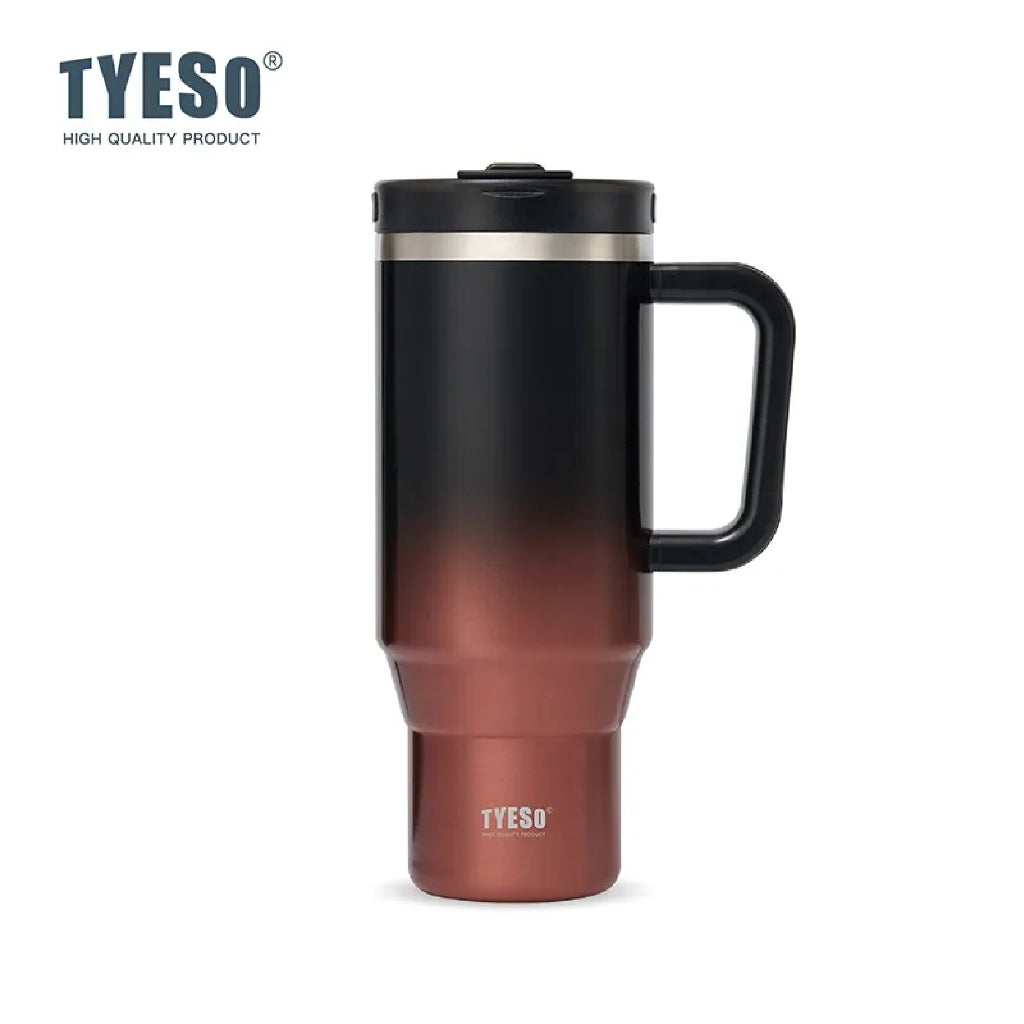 [ NEW PRODUCT ]Tyeso Aura Gradient Tumbler Handle Portable Stainless Coffee cup 1200 mL TS-01062 Thermos Cup Vacuum Insulated