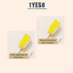 Tyeso Flower Cup Brush Two-Piece Set Kit Sikat Pembersih Botol Dot Sedotan Multifungsi