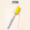 Tyeso Flower Cup Brush Two-Piece Set Kit Sikat Pembersih Botol Dot Sedotan Multifungsi