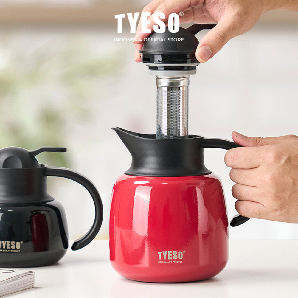 Tyeso Teko Teapot Tahan Air Panas Dan Dingin TS-8876 750mL BPA Free Stainless Steel
