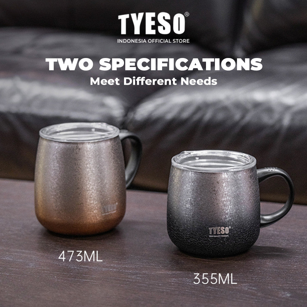 TYESO Coffee Cup Mug Botol Minum Gradasi 473 ML TS-8761 Stainless Stell Vacuum Insulated
