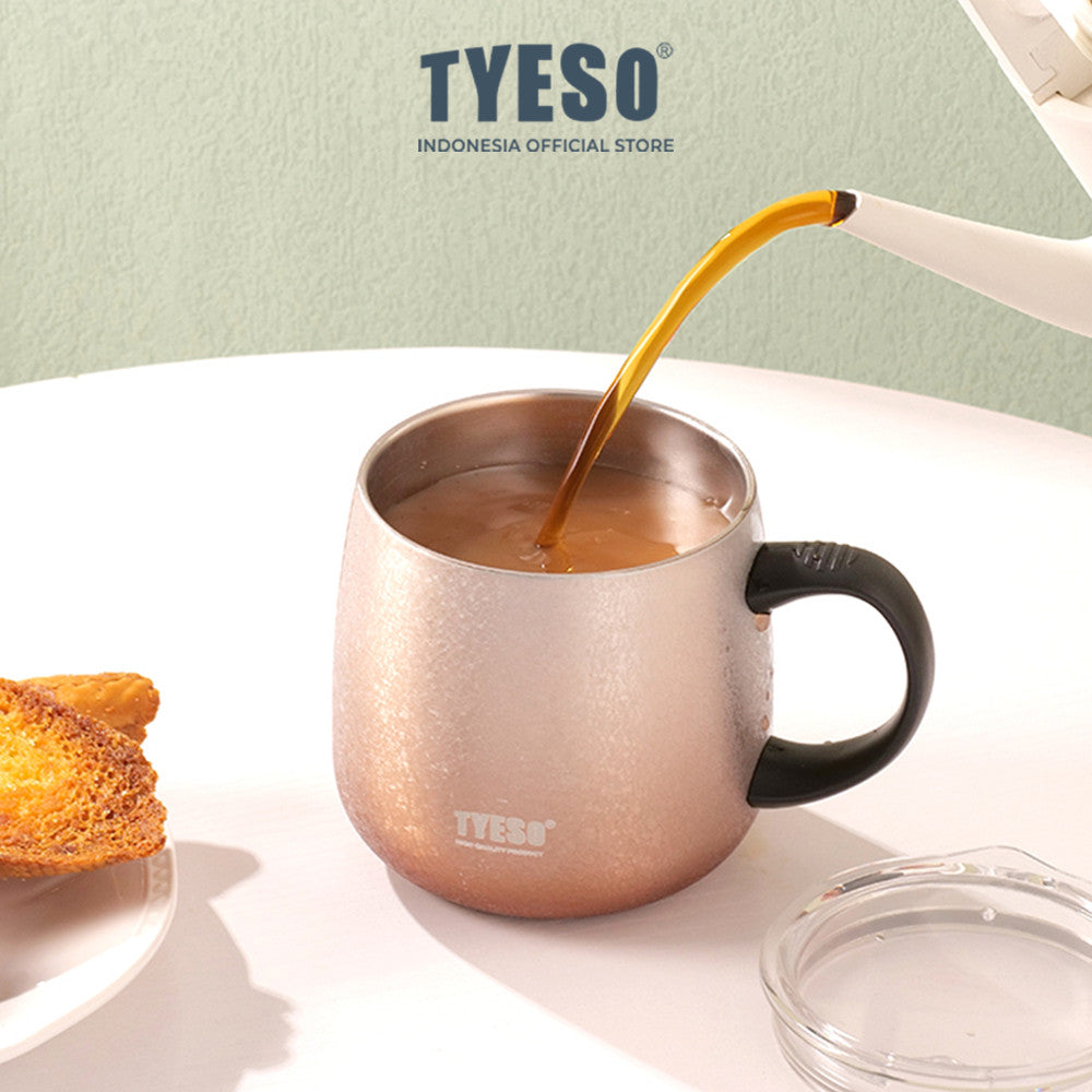 TYESO Coffee Cup Mug Botol Minum Gradasi 473 ML TS-8761 Stainless Stell Vacuum Insulated