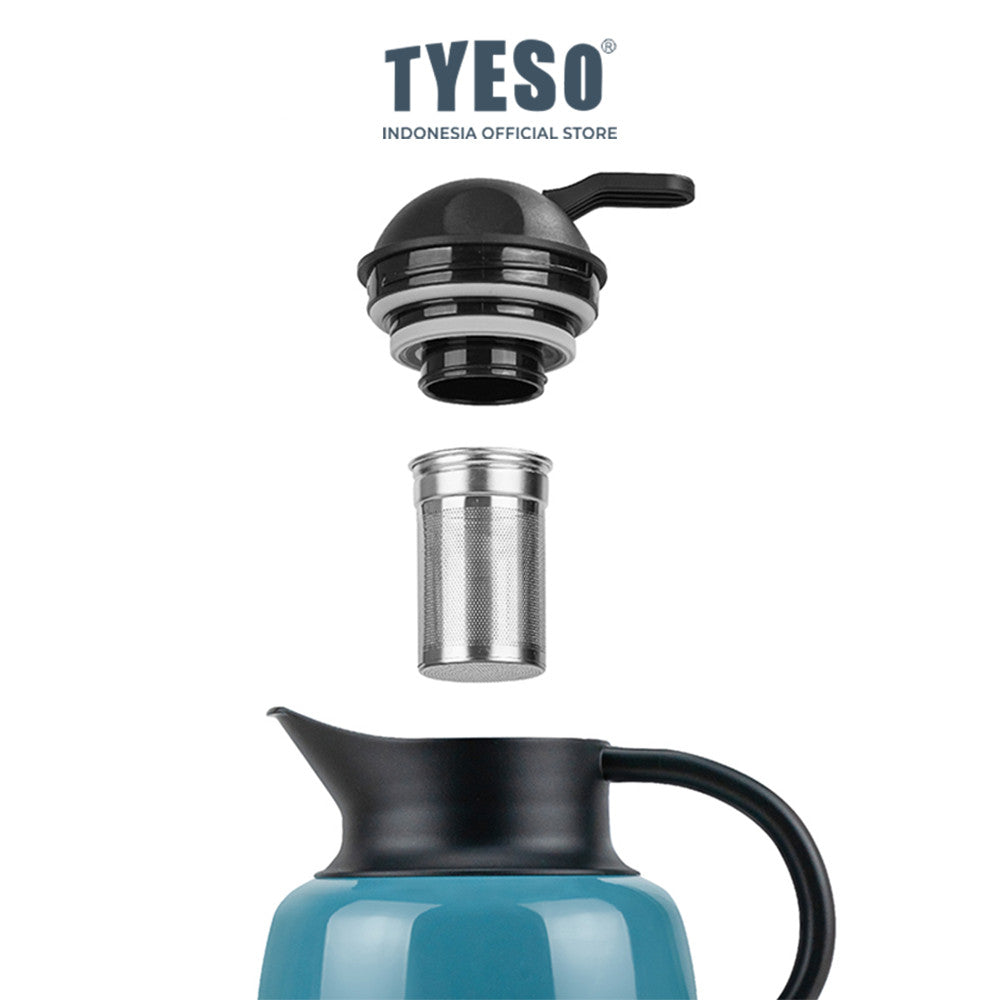 Tyeso Teko Teapot Tahan Air Panas Dan Dingin TS-8876 750mL BPA Free Stainless Steel
