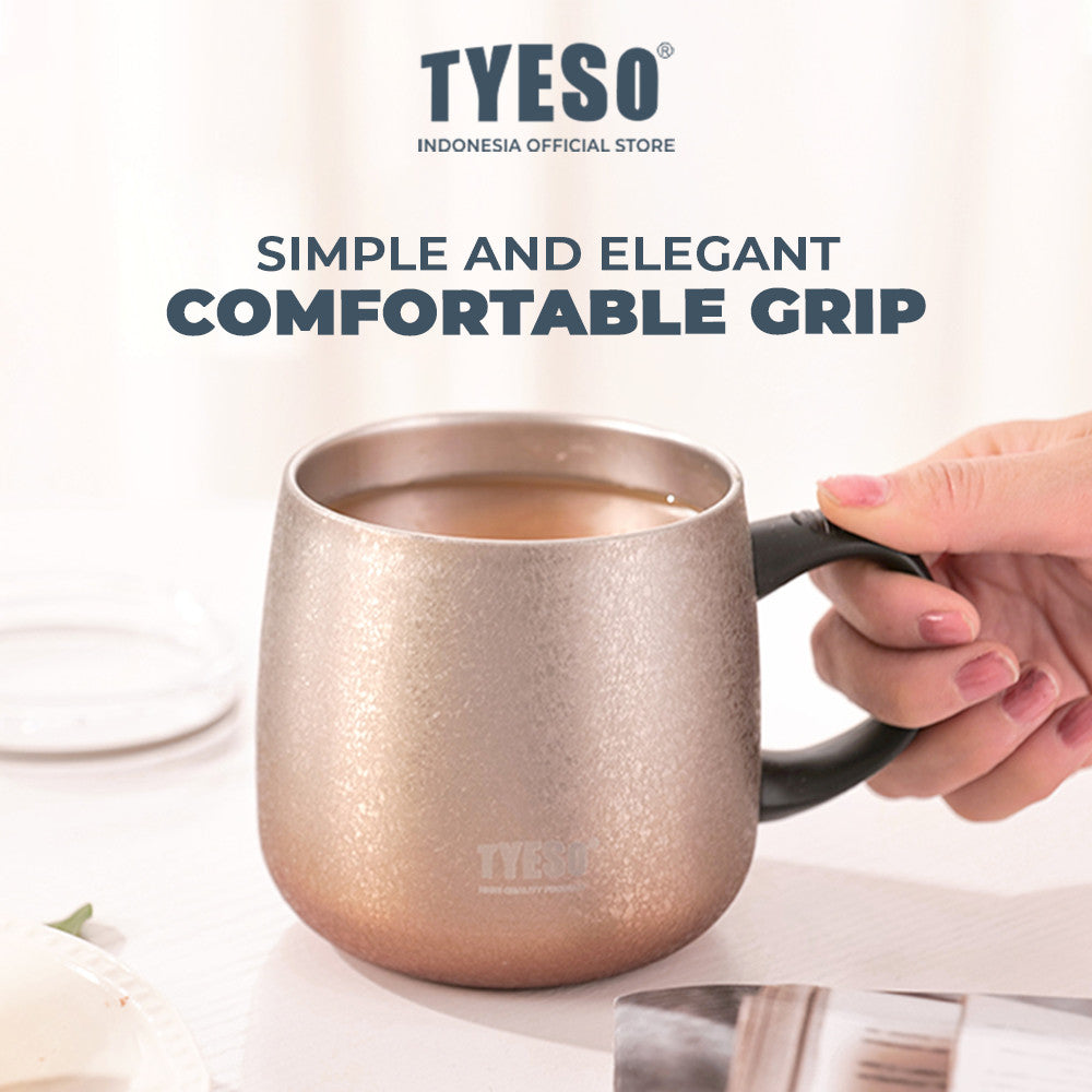 TYESO Coffee Cup Mug Botol Minum Gradasi 473 ML TS-8761 Stainless Stell Vacuum Insulated