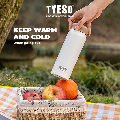 Tyeso Tumbler Botol Minum 360 ml Lightweight TS-8772B Vacuum Insulated Shaker Bottle BPA FREE 12 Oz