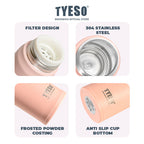 Tyeso Tumbler Botol Minum 500 ml Lightweight TS-8773B Vacuum Insulated Shaker Bottle BPA FREE 17 Oz