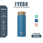 Tyeso Tumbler Botol Minum 500 ml Lightweight TS-8773B Vacuum Insulated Shaker Bottle BPA FREE 17 Oz