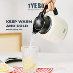Tyeso Teko Teapot Tahan Air Panas Dan Dingin TS-8876 750mL BPA Free Stainless Steel