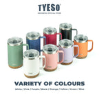 Tyeso Tumbler Mug Stainless Steel 710ml TS-8837 Gelas Motif Kayu Coffee Cup Vacuum Insulated