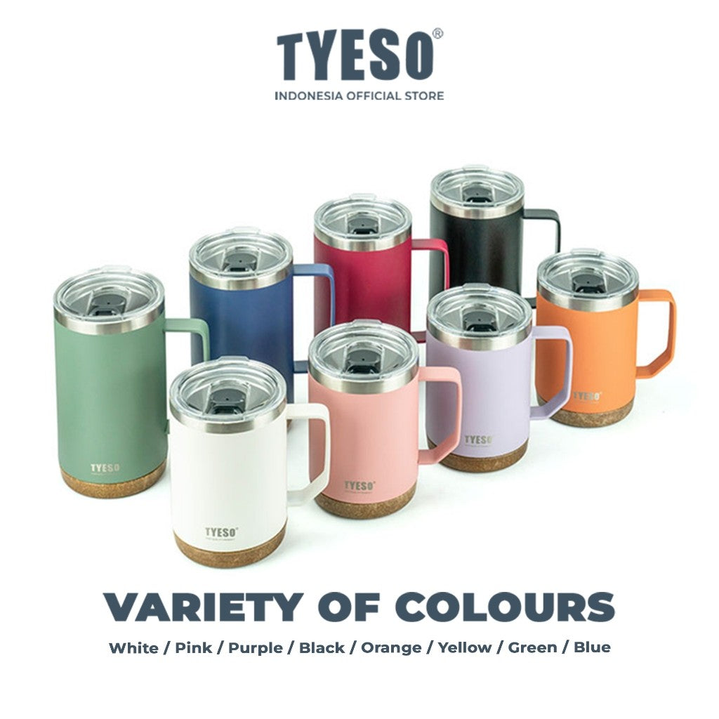 Tyeso Tumbler Mug Stainless Steel 710ml TS-8837 Gelas Motif Kayu Coffee Cup Vacuum Insulated