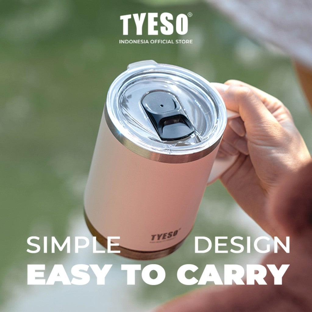 Tyeso Tumbler Mug Stainless Steel 710ml TS-8837 Gelas Motif Kayu Coffee Cup Vacuum Insulated