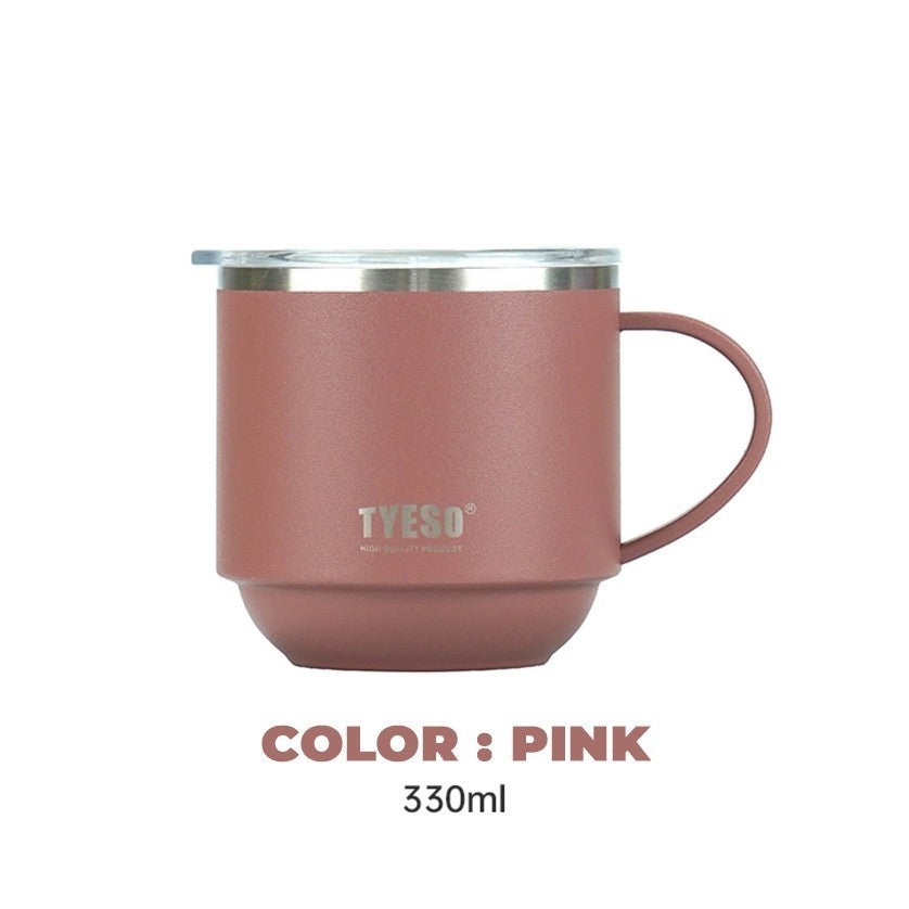Tyeso Gelas Coffee Mug 330ml TS-8825 Stainless Steel Double Vacuum Insulated Tahan Panas 8 Jam