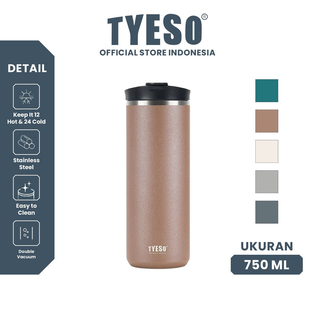 [NEW PRODUCT] Tyeso French Press Tumbler 750ml TS-01030 Dengan Saringan Kopi & Teh Anti Tumpah 25 Oz