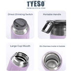 Tyeso Tumbler Botol Minum 600mL Cup TS-8823 30oz Stainless Steel Double Vacuum Insulated Sports
