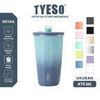 Tyeso Tumbler Gelas Kopi 470ml Botol Minum Portable TS-8854 Stainless Steel 19oz