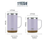 Tyeso Tumbler Mug Stainless Steel 710ml TS-8837 Gelas Motif Kayu Coffee Cup Vacuum Insulated