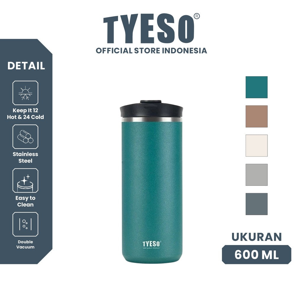 [NEW PRODUCT] Tyeso French Press Tumbler 600ml TS-01029 Saringan Kopi & Teh Leakproof 20 Oz Botol