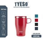Tyeso Tumbler Gelas 400ml Stainless Steel Table Mug 304 Cangkir Kopi Insulated Coffee Cup TS-8878