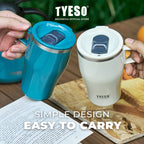 Tyeso Tumbler Gelas 400ml Stainless Steel Table Mug 304 Cangkir Kopi Insulated Coffee Cup TS-8878