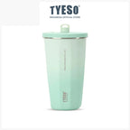 Tyeso Tumbler Gelas Kopi Gradasi Portable 600ml Stainless Steel Free Sedotan TS-8848 Original Resmi