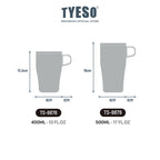Tyeso Tumbler Table Mug Gelas 500ml Stainless Steel Cangkir Kopi Insulated Thermal Coffee Cup TS-8879