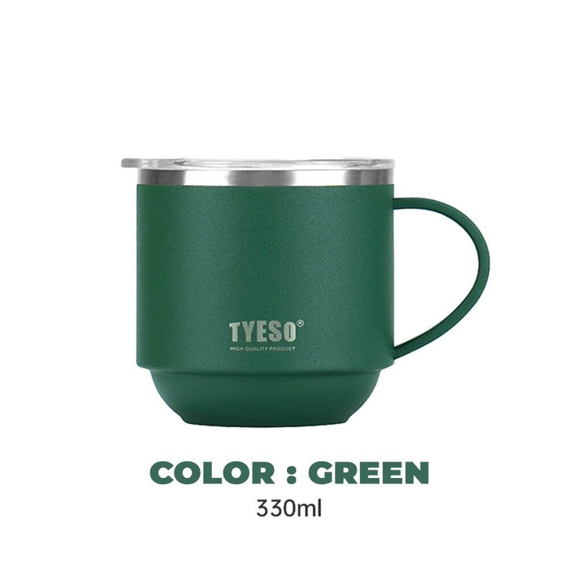 Tyeso Gelas Coffee Mug 330ml TS-8825 Stainless Steel Double Vacuum Insulated Tahan Panas 8 Jam