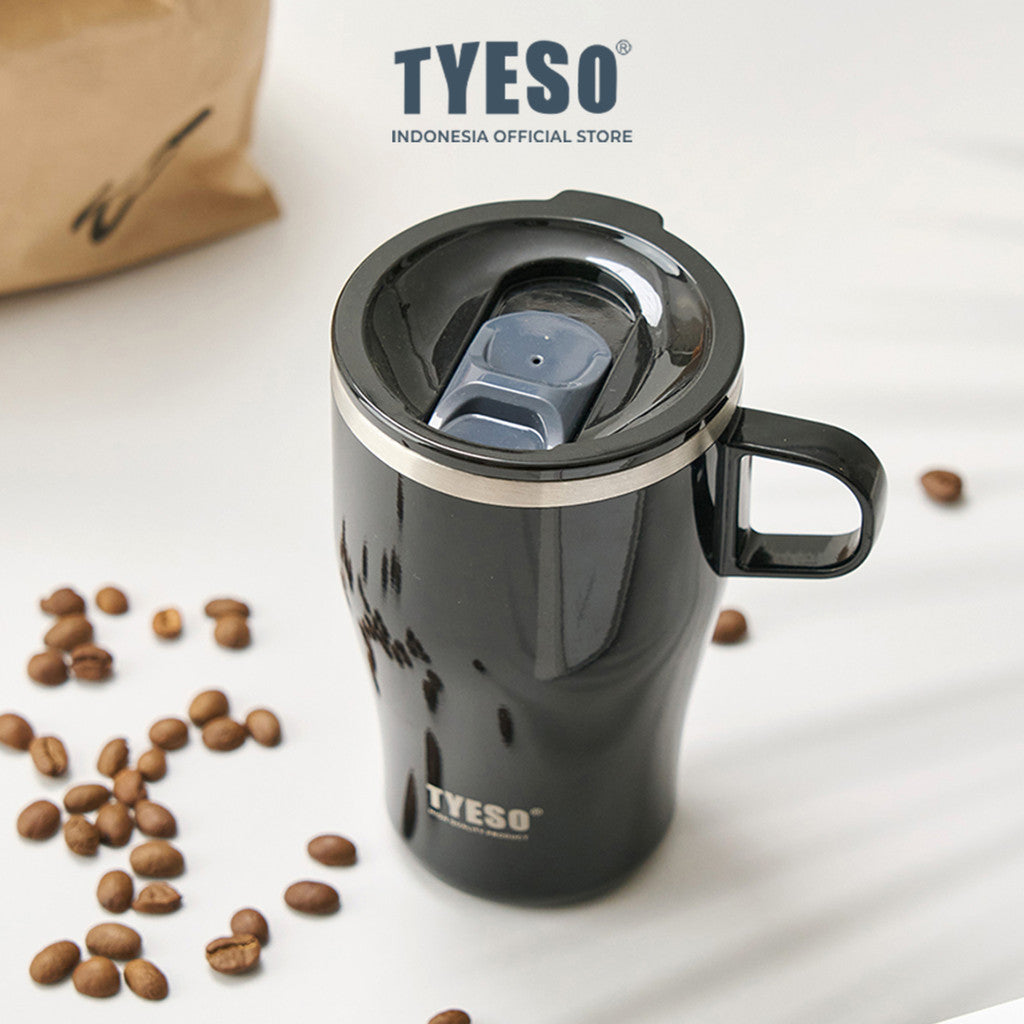 Tyeso Tumbler Gelas 400ml Stainless Steel Table Mug 304 Cangkir Kopi Insulated Coffee Cup TS-8878
