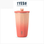 Tyeso Tumbler Gelas Kopi Gradasi Portable 600ml Stainless Steel Free Sedotan TS-8848 Original Resmi