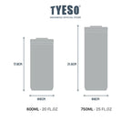 Tyeso Tumbler Botol Minum 750ml Thermos Cup Portable Stainless Steel BPA FREE 25 Oz TS-01028