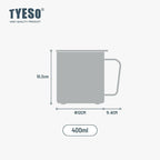 Tyeso Tumbler Gelas Stainless Steel 304 Cangkir Kopi 400ml TS-8789