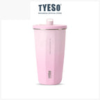 Tyeso Tumbler Gelas Kopi Gradasi Portable 600ml Stainless Steel Free Sedotan TS-8848 Original Resmi