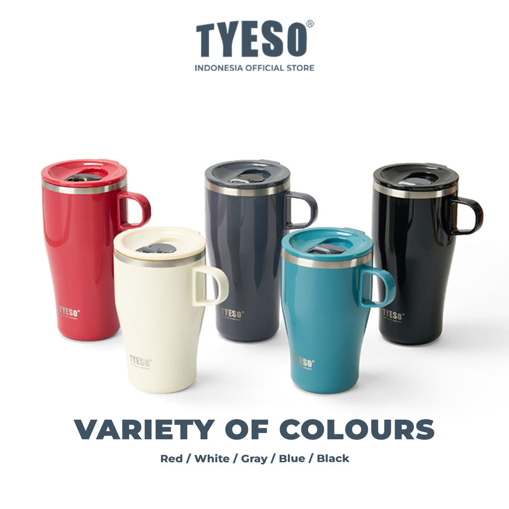 Tyeso Tumbler Gelas 400ml Stainless Steel Table Mug 304 Cangkir Kopi Insulated Coffee Cup TS-8878