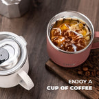 Tyeso Gelas Coffee Mug 330ml TS-8825 Stainless Steel Double Vacuum Insulated Tahan Panas 8 Jam