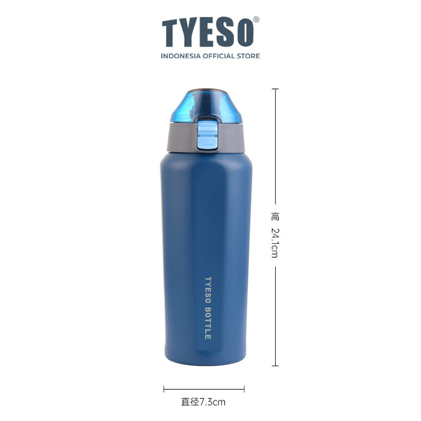 Tyeso Botol Minum 600 mL Square TS 8817 Thermos Cup Portable Stainless Steel BPA FREE 20 Oz